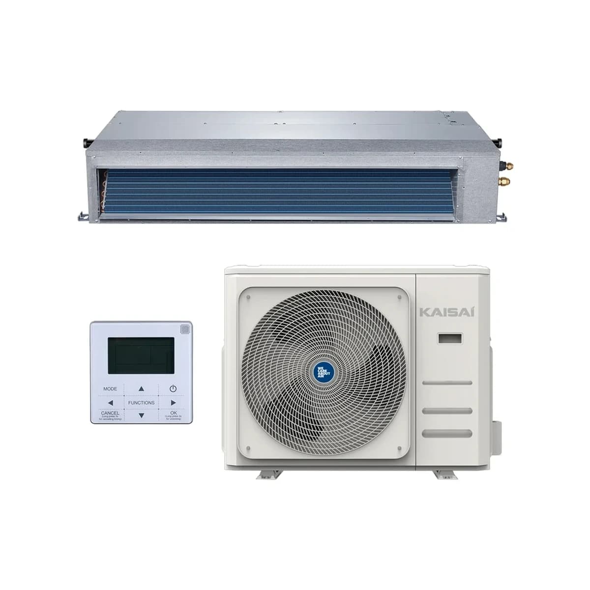 SET Kanal-Klimaanlage KAISAI SLIM duct 10,6 kW KTI-36HWG32X/KOD30U-36HFN32X