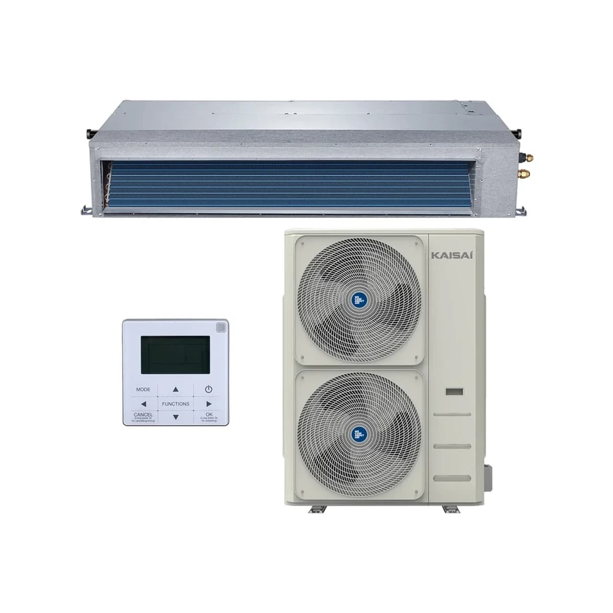 SET Kanal-Klimaanlage KAISAI SLIM duct 14,1 kW KTI-48HWG32X/KOE30U-48HFN32X