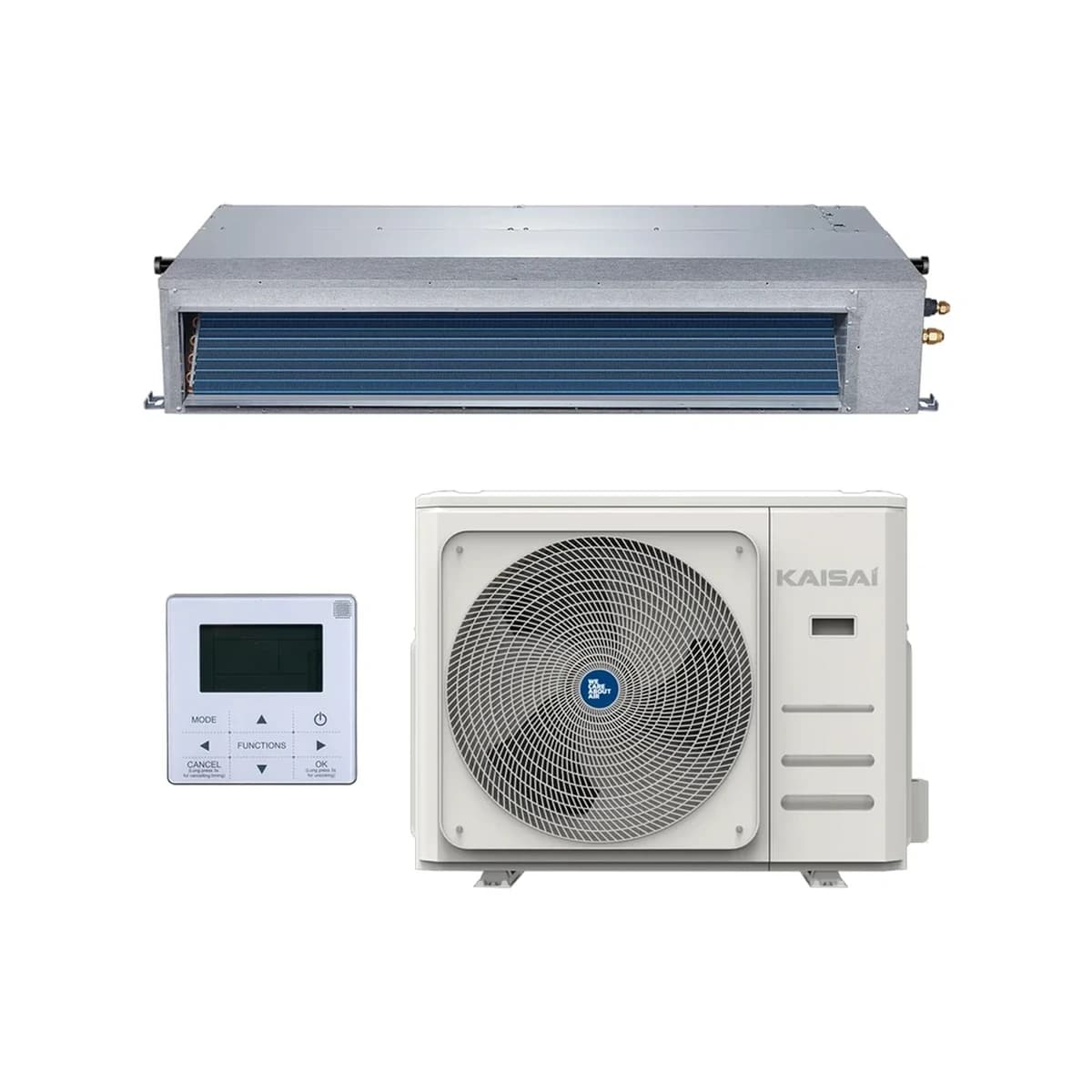 SET Kanal-Klimaanlage KAISAI SLIM duct 5,3 kW KTI-18HWG32X/KOX330-18HFN32X