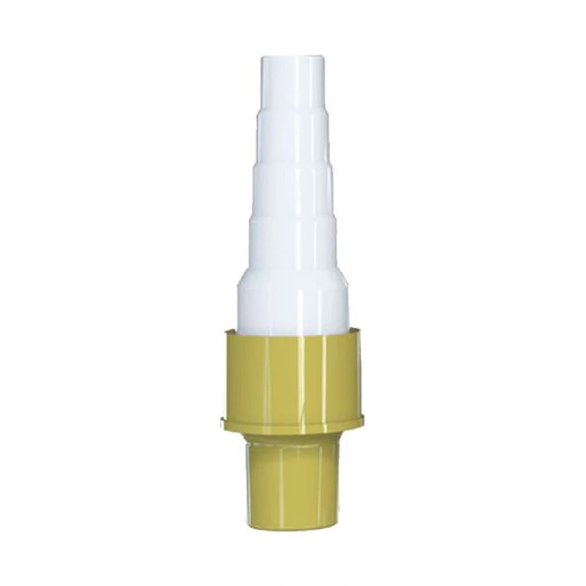 gelbe Reduzierkupplung 16mm für Rohre oder Schläuche zum Kondensatablauf mit 14-16-18-20mm