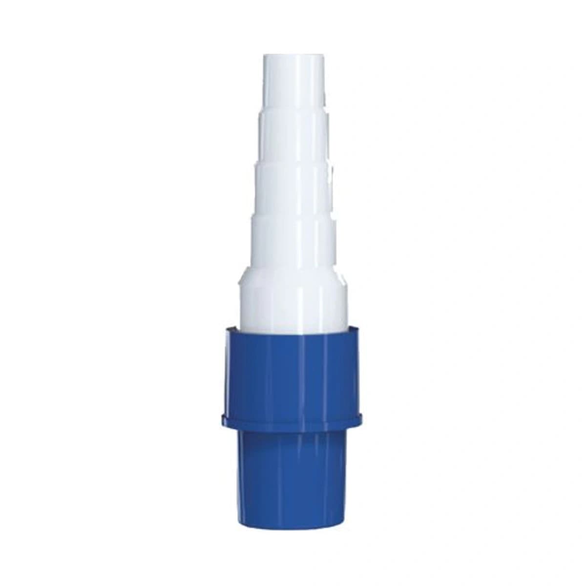 blaue Reduzierkupplung 20mm für Rohre oder Schläuche zum Kondensatablauf mit Ø 14/16/18/20 mm