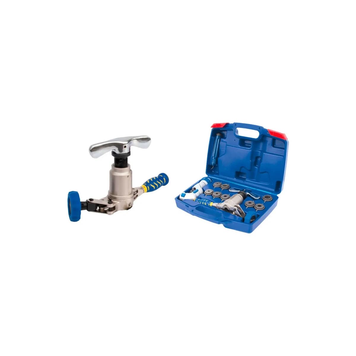 Tecnosystemi TSC600002 Hand-Bördelwerkzeug mit Rohrschneider und Entgrater