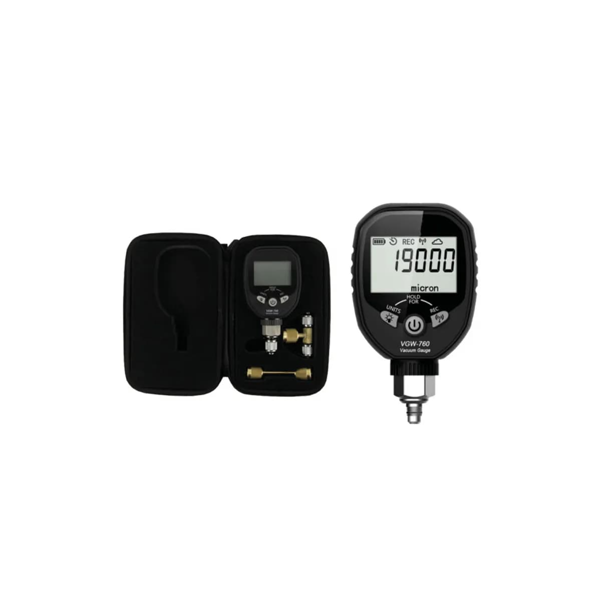 Professionelles kabelloses digitales Vakuummeter Tecnosystemi