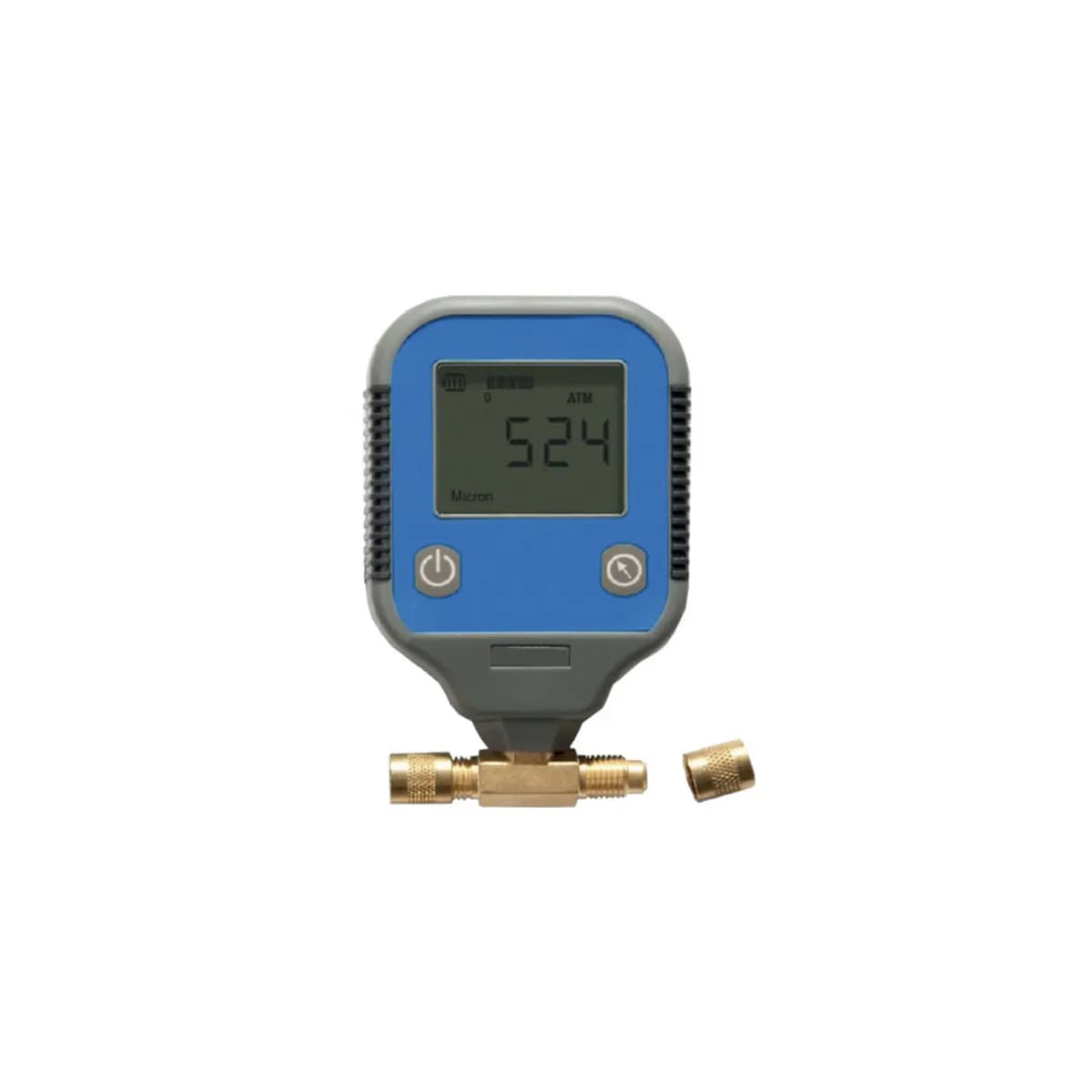 Professionelles digitales Vakuummeter mit hintergrundbeleuchtetem Display und Batteriestandsanzeige