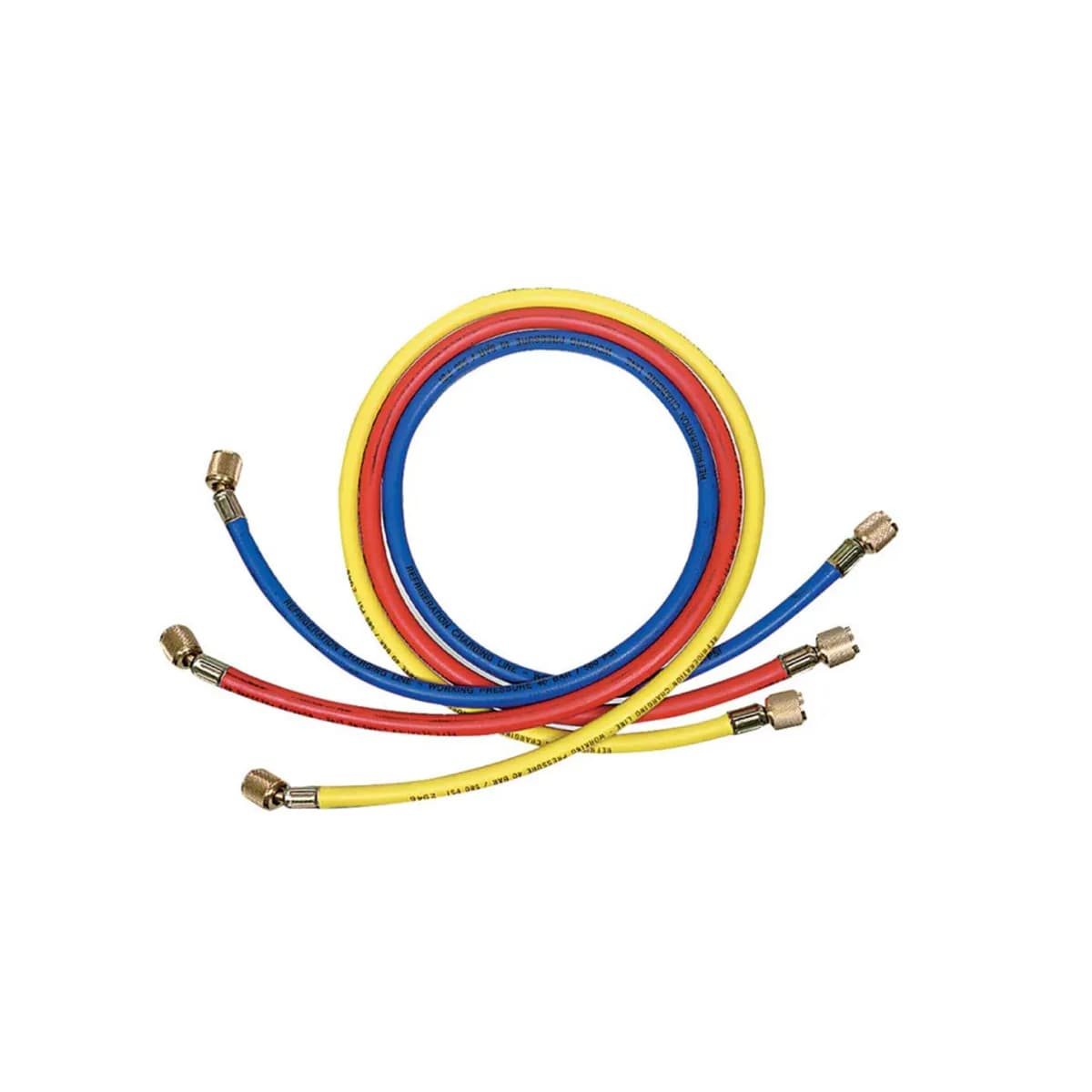 3-teiliger Service-Schlauchsatz, 1500 mm, für R410A, Anschlüsse 1/4×1/4 und 1/4–5/16, 11132020