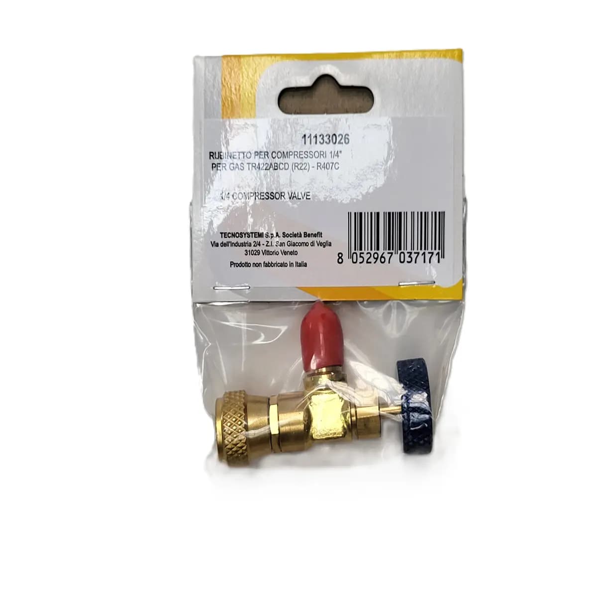 Serviceventil 1/4" R407C - R22