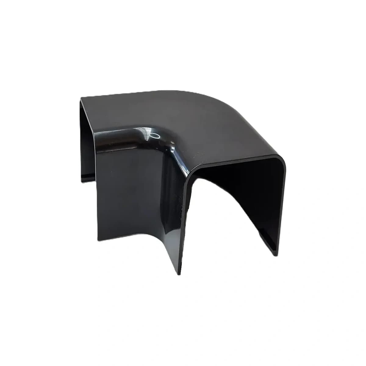 Flaches Eckstück für die Rinne 80x60mm artiplastic 0807 schwarzes PVC (flaches Eckstück) 8 Stk.