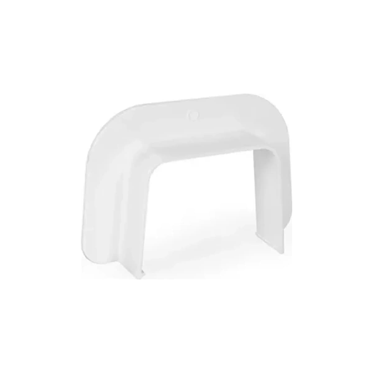 Abdeckung für Wanddurchführung 80x60mm zur Artiplastic-Rinne 0810PM-W weißes PVC mit Randleiste 16 Stk.