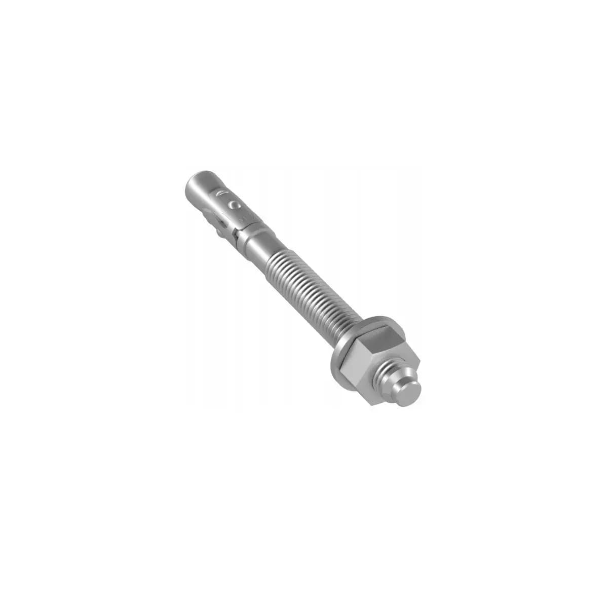 Stahlanker für Beton, Balkenanker 12x120mm, weiß verzinkt