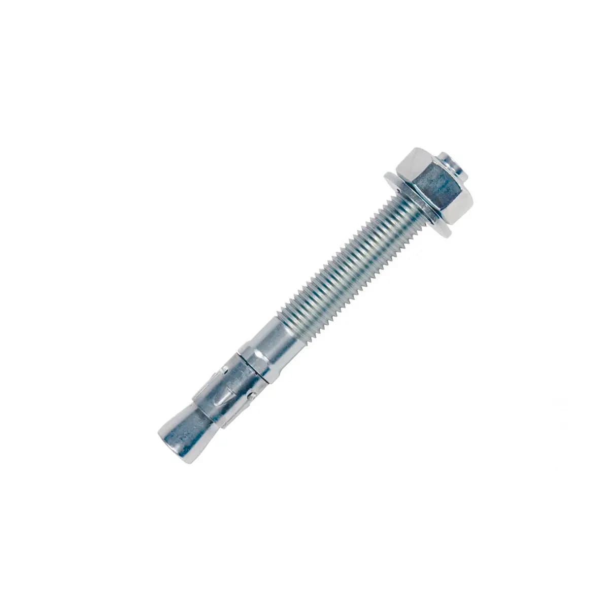 Stahlanker für Beton, für Balken 12x165mm, weiß verzinkt