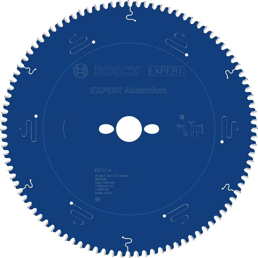 Bosch Expert for Aluminium Sägeblatt 300 × 30 × 2,8 mm, 96 Zähne, 2.608.644.114