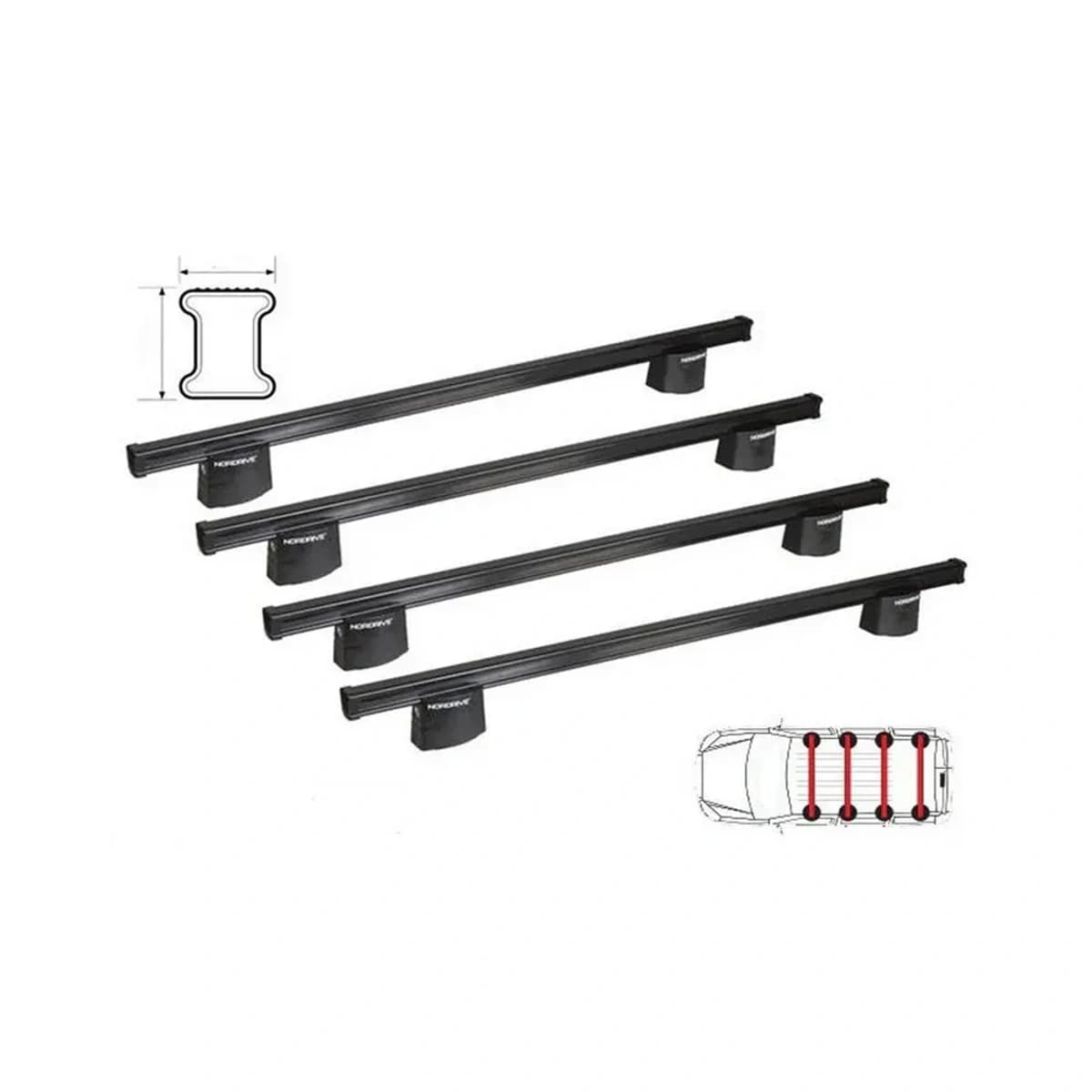 Dachträger-Set für Renault Trafic