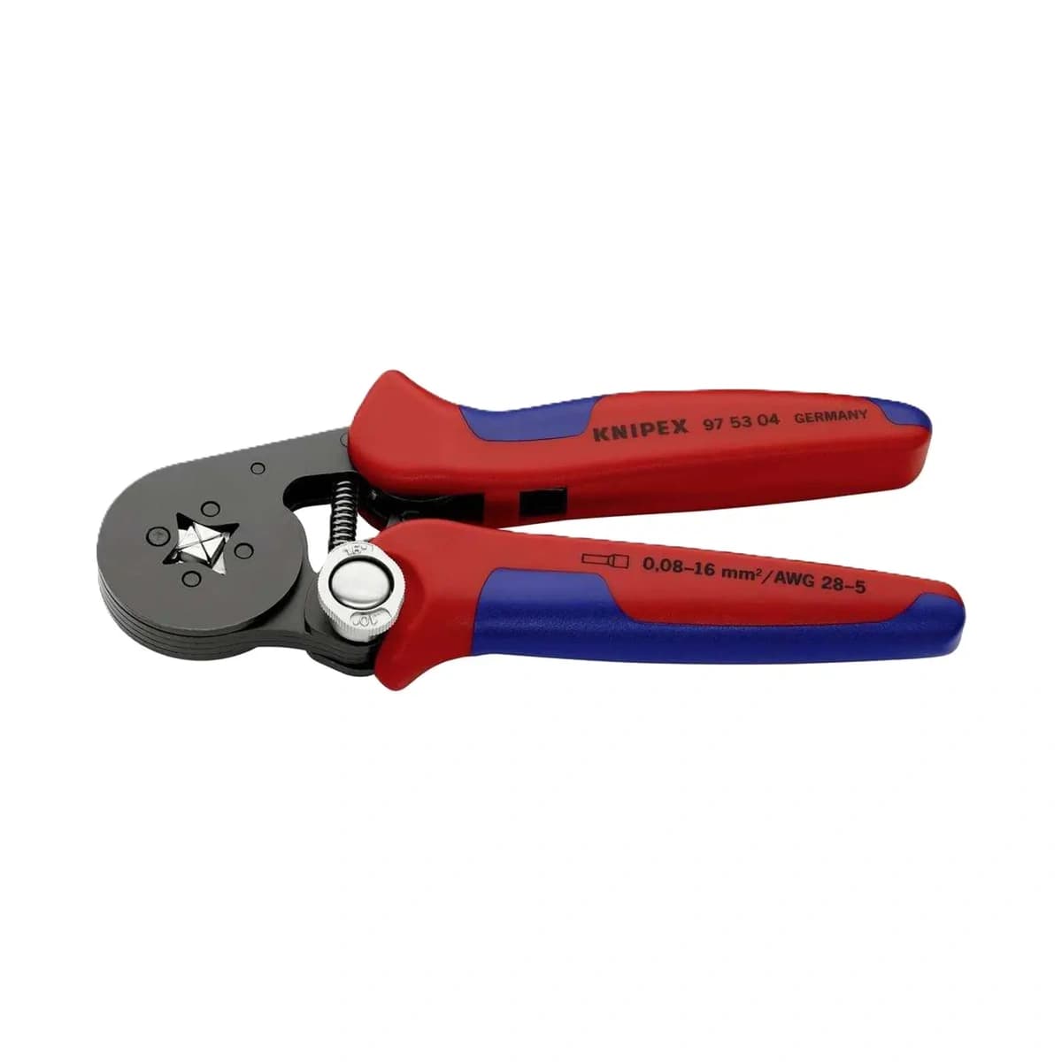 Selbstjustierende Zangen 180 mm KNIPEX 97 53 04 – zum Verpressen von Kabelendhülsen
