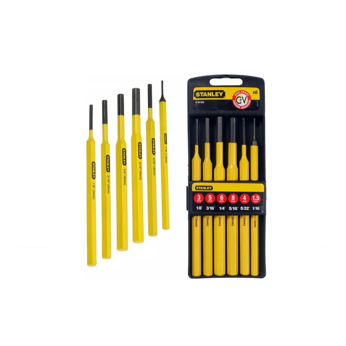 Stanley-Stanzerset 4-18-226 - 1,5mm-8mm
