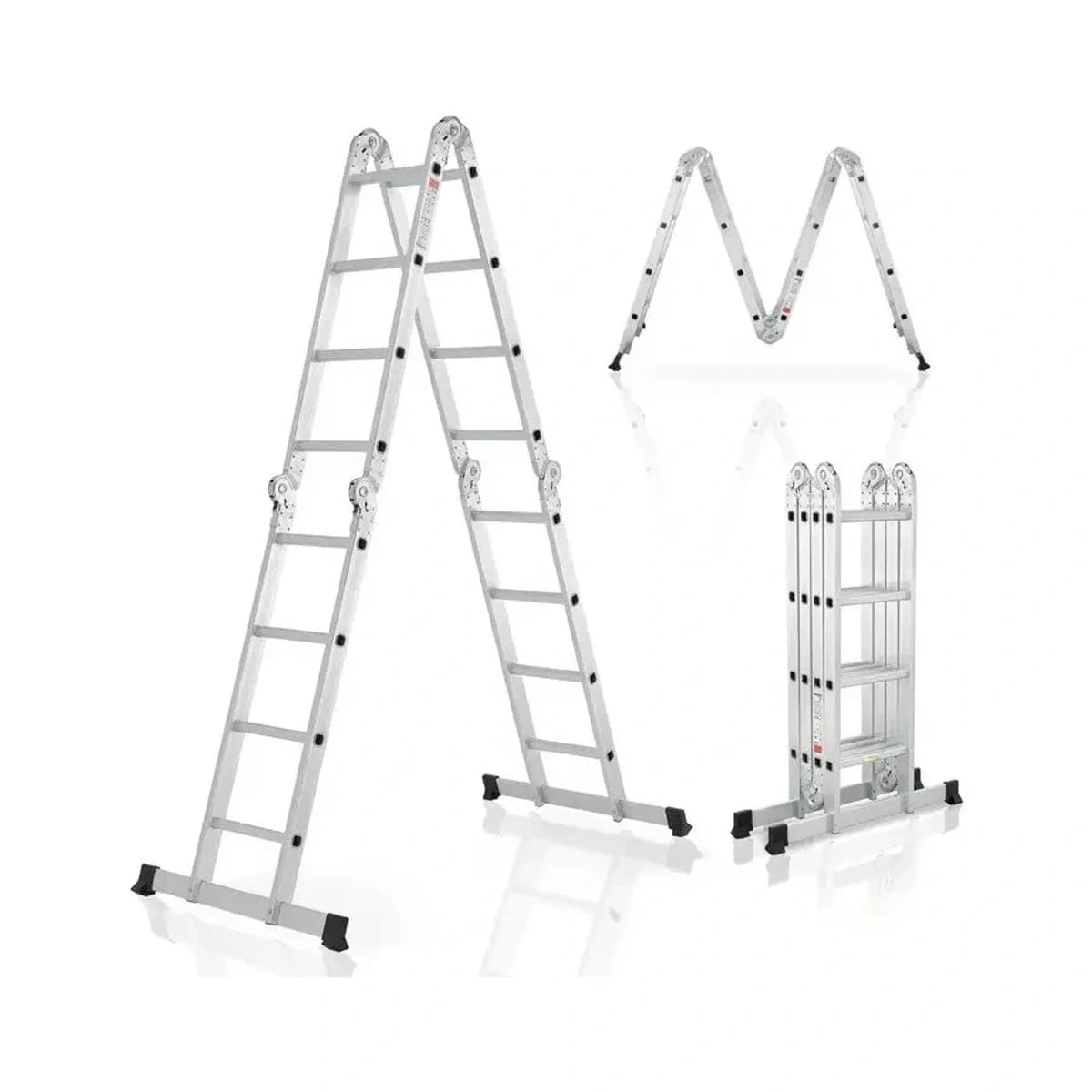 Multifunktionale Aluminiumleiter, 4 × 5 Sprossen