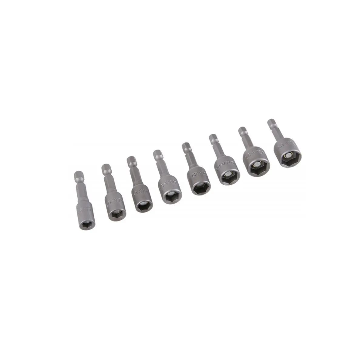 Adapter-Set 1/4" 8 Stk. mit Magnet. 18618