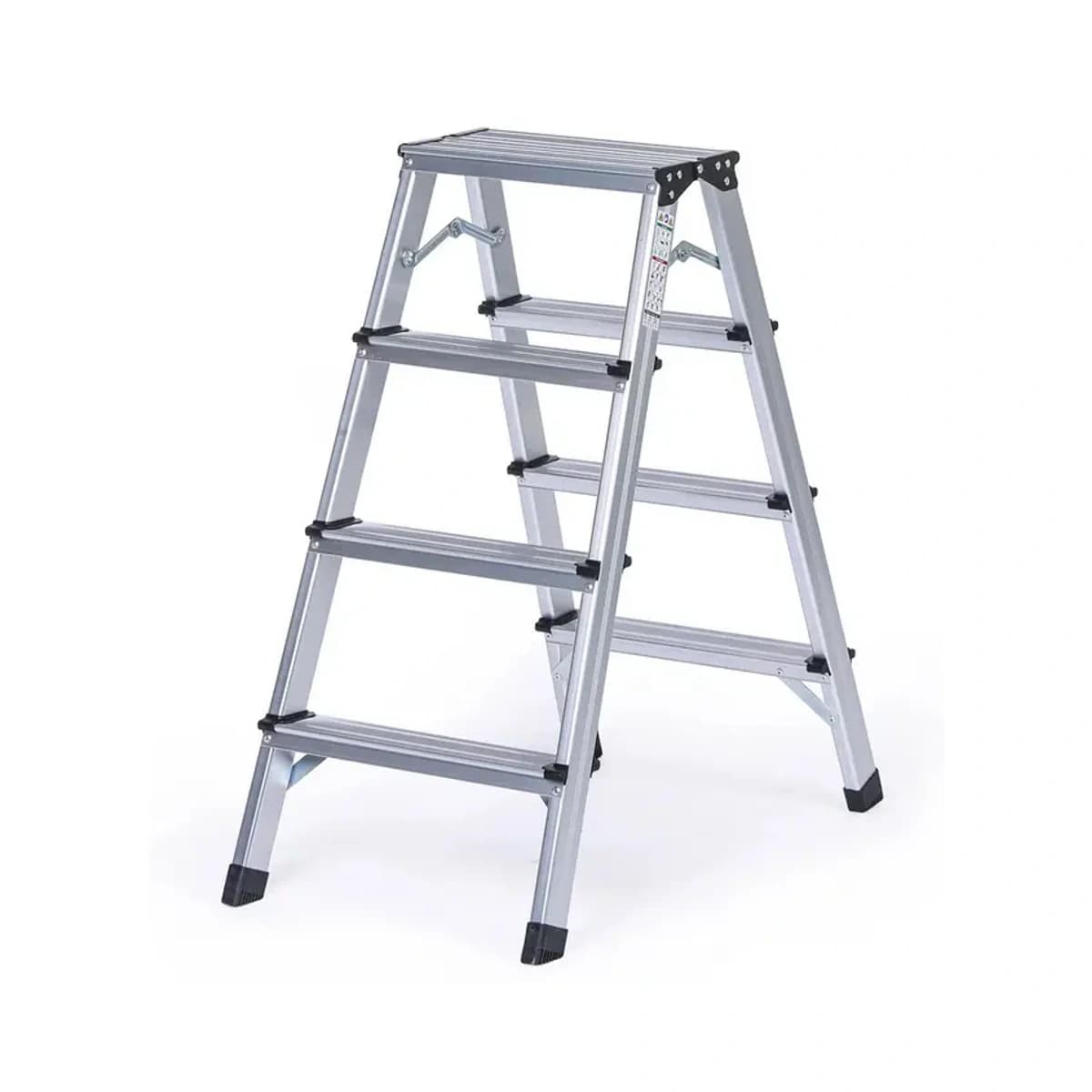 Aluminium-Doppelleiter, 2 × 4 Stufen