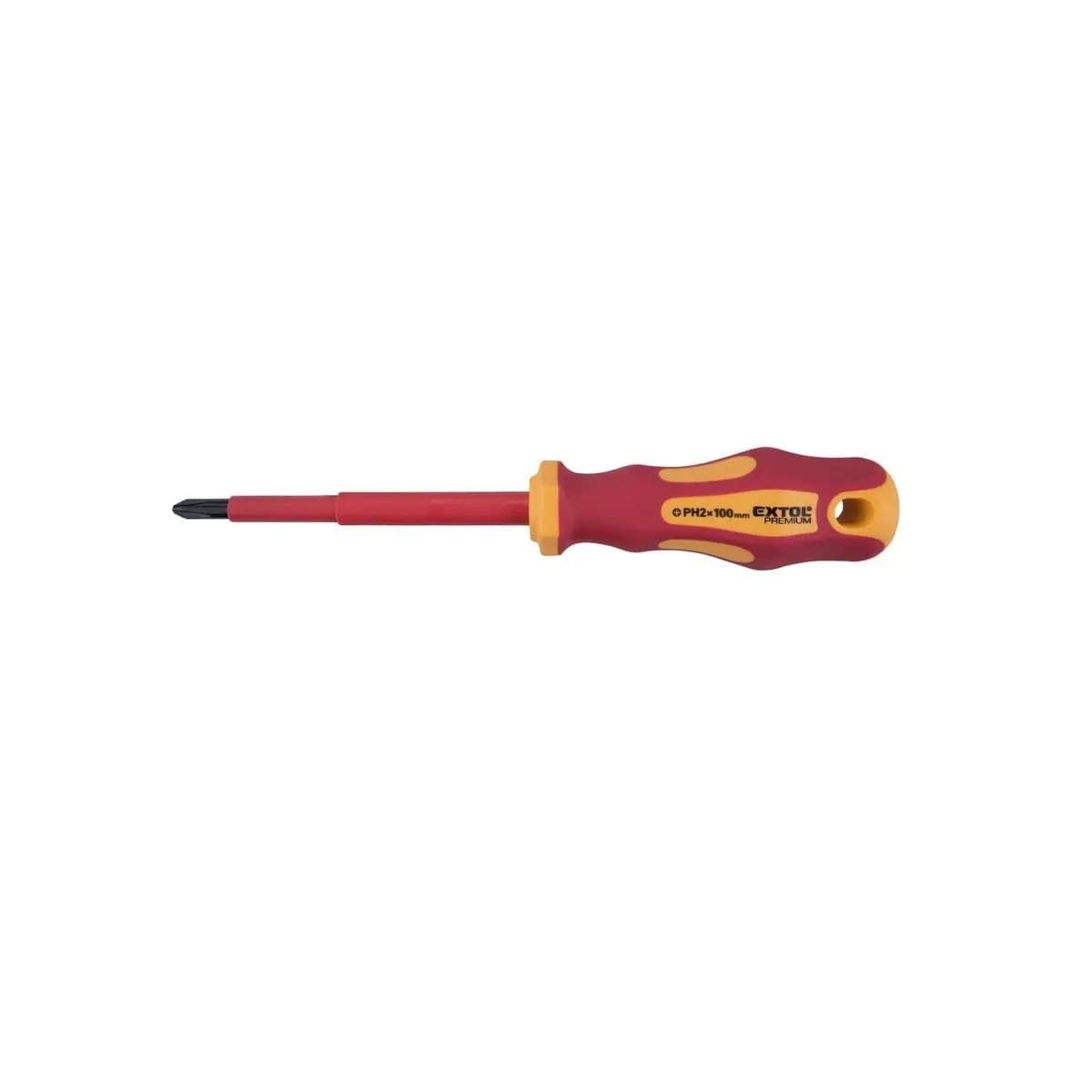Extol Premium VDE-Schraubendreher PH1 × 100 mm, 1000 V